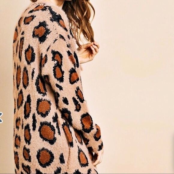 Umgee Leopard Print Cardigan. NWT - Picture 6 of 8
